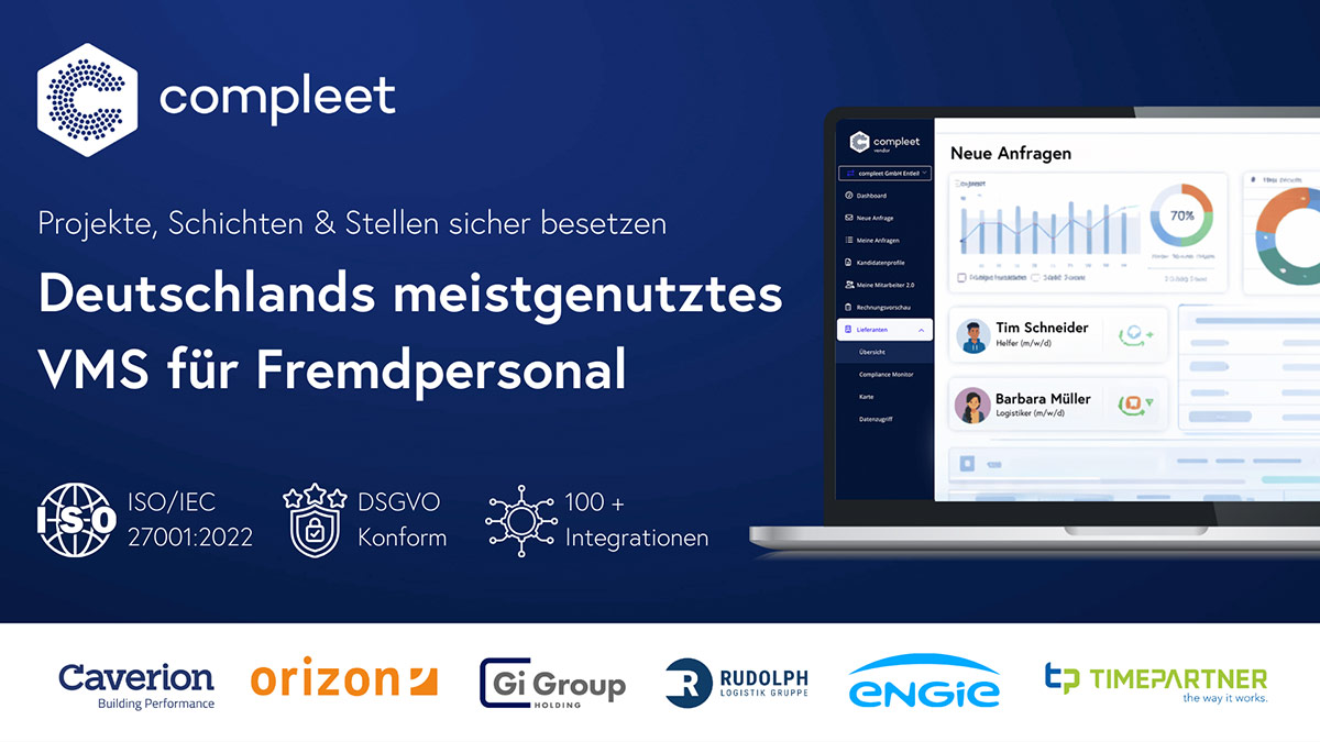 Compleet - HR Software Anbieter - Wie sieht die Software aus Compleet - HR Software Anbieter - Wie sieht die Software aus