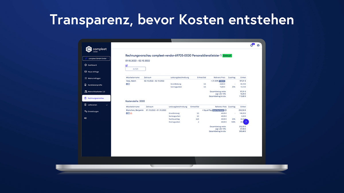 Compleet - HR Software Anbieter - Wie sieht die Software aus Compleet - HR Software Anbieter - Wie sieht die Software aus