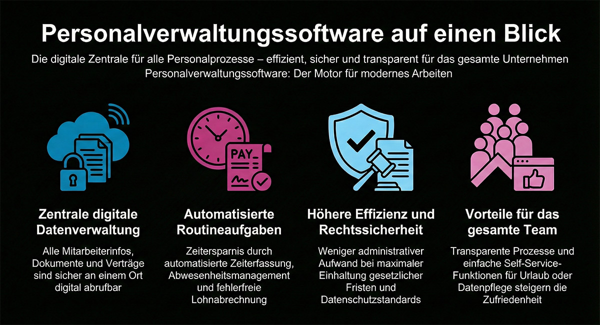 Personalverwaltungssoftware auf einen Blick Personalverwaltungssoftware auf einen Blick