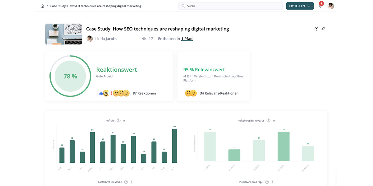 360learning - Wie sieht die Software aus
