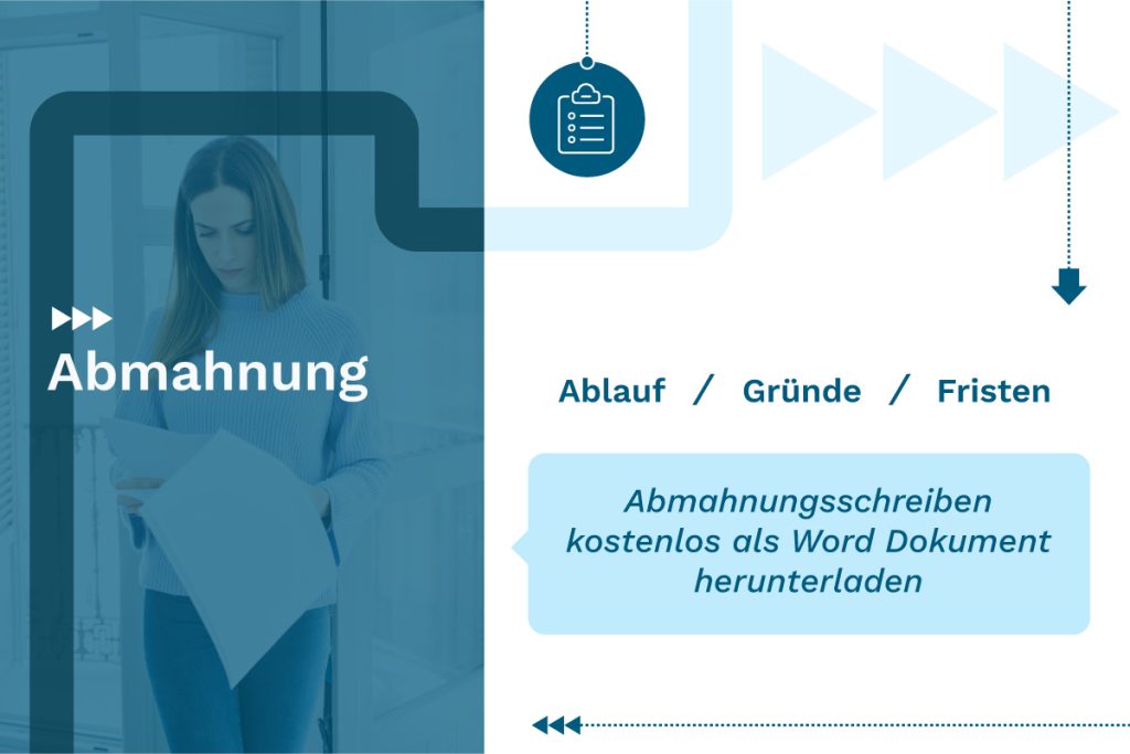 Abmahnung Ablauf, Gründe, Fristen und Abmahnungsschreiben als Word Vorlage