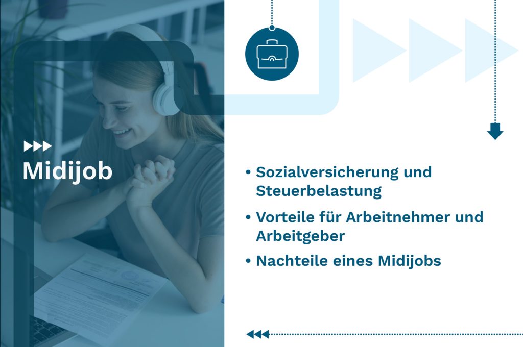 Midijob: Sozialversicherung und Steuerbelastung, Vorteile für Arbeitnehmer und Arbeitgeber