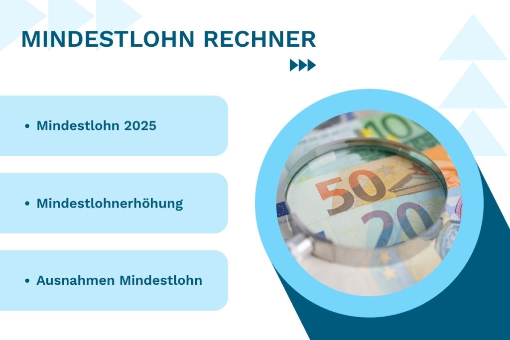 Mindestlohn Rechner: Mindestlohn 2025, Mindestlohnerhöhung und Ausnahmen