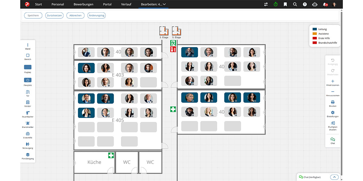 Rexx Systems - Wie sieht die Software aus - Räume