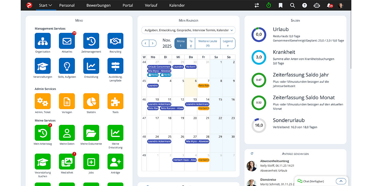 Rexx Systems - Wie sieht die Software aus - Dashboard