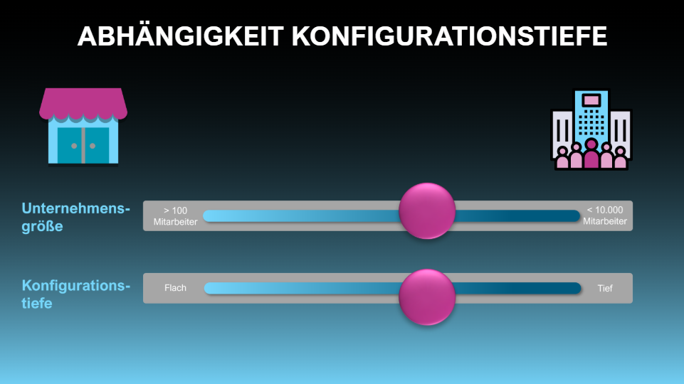HR-Software Auswahl Abhängigkeit Konfigtiefe HR-Software Auswahl Abhängigkeit Konfigtiefe