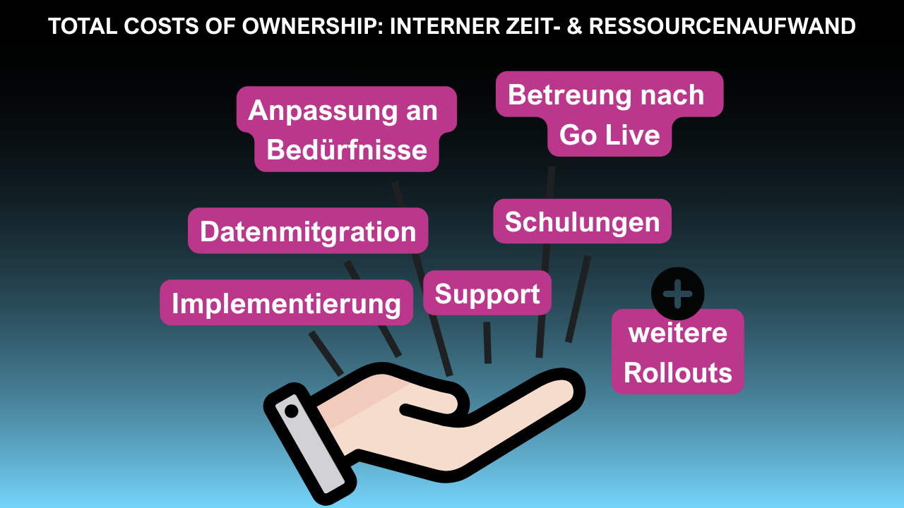 HR-Software-Auswahl-TCoO Zeit und Resscourcenaufwand HR-Software-Auswahl-TCoO Zeit und Resscourcenaufwand