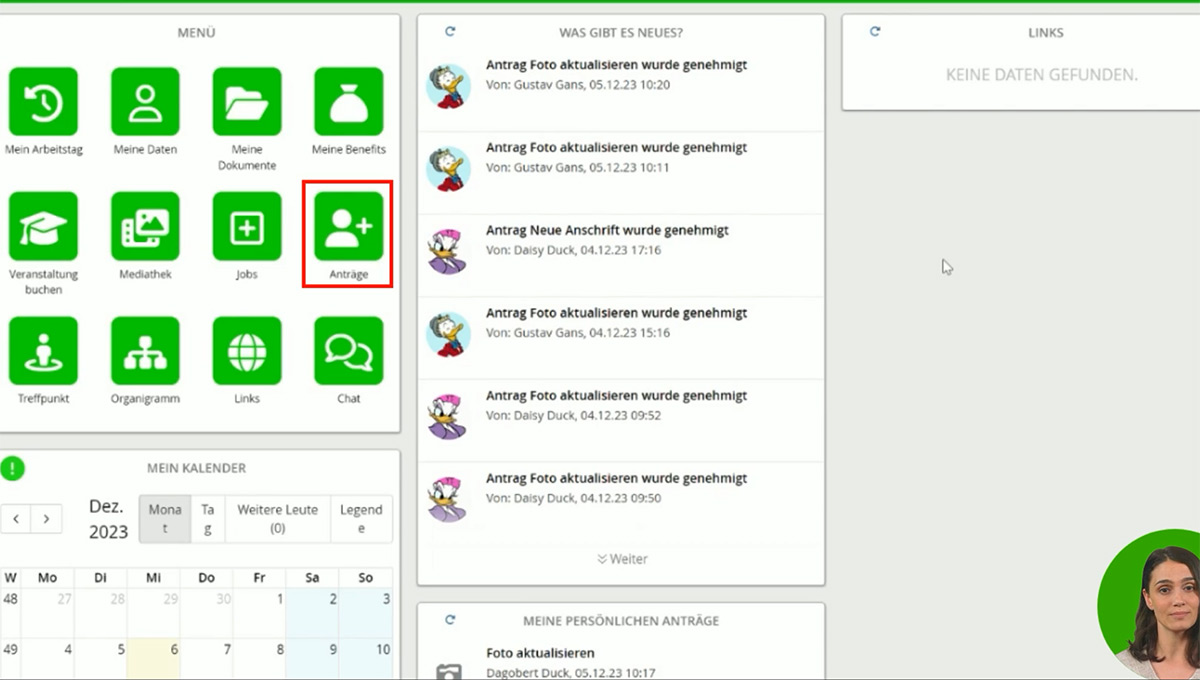 HR-Digitalisierung im Industrie Mittelstand - Software Interface HR-Digitalisierung im Industrie Mittelstand - Software Interface