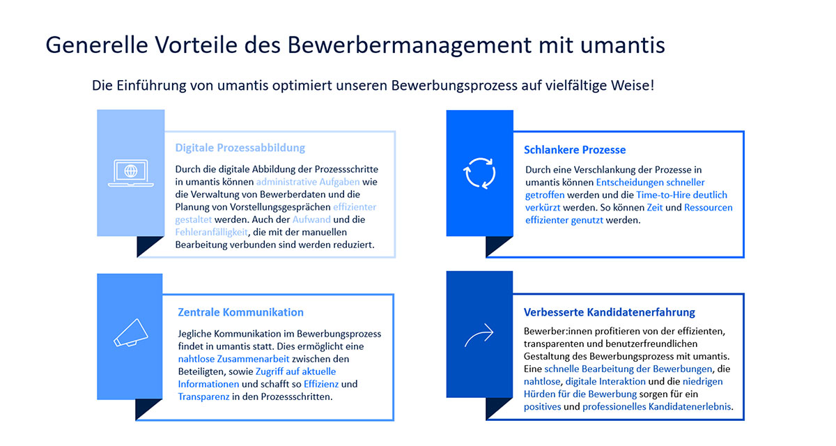 Rollout eines Bewerbermanagementsystems - Generelle-Vorteile Rollout eines Bewerbermanagementsystems - Generelle-Vorteile