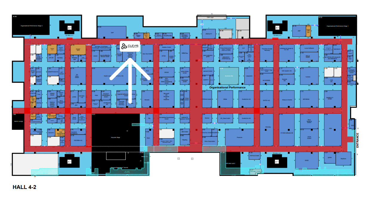 Hallenplan ZPE 2026 Köln - Halle 4.2 · Stand M.61 - CLEVIS Consult Hallenplan ZPE 2026 Köln - Halle 4.2 · Stand M.61 - CLEVIS Consult